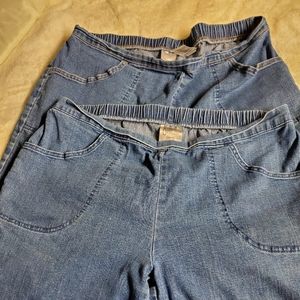 Just My Size Mom jeans 1x two pairs one price